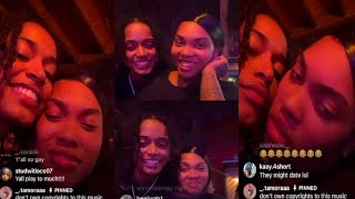 LYNDEJAS SPICY LIVE W RAYSOWAVYY 🥰🌶  RAY TAKES HER PHONE 😂 PART 1 [upl. by Nymassej]