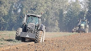 Big ploughing 2017  2 DEUTZ 9340 TTV amp 7250 TTV Warrior  LISSIGNOLI [upl. by Kittie]