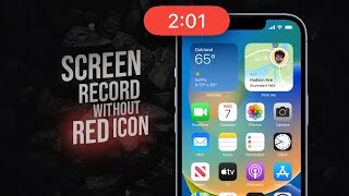 How to Hide the Screen Recording Bar on iPhone tutorial [upl. by Aelak8]