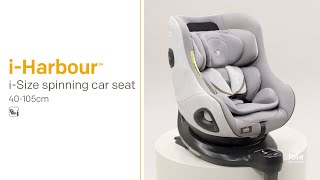 Joie Signature iHarbour™  How To Install iSize Spinning Car Seat [upl. by Sabino]