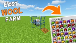 Easy Minecraft Wool Farm For Beginners Step By Step Guide 120 [upl. by Ttebroc]