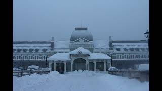 Canfranc Estación nevada  Enero 2023 [upl. by Avalsorim]