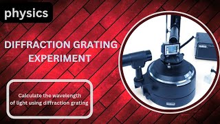 Diffraction grating experiment calculate the wavelength of light using diffraction grating [upl. by Towers22]