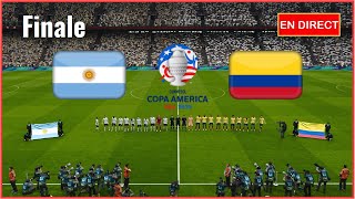 Match Argentine vs Colombie en direct aujourdhui Finale Copa América 2024 Simulation Gameplay PC [upl. by Ivonne367]