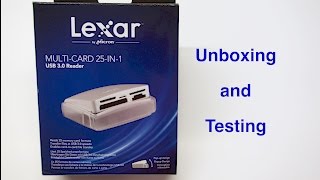 Lexar Card Reader Unboxing amp Test [upl. by Gerk]