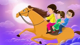 Lakdi Ki Kathi  लकड़ी की काठी  Popular Hindi Nursery Rhymes  Animated Rhymes For Childrens [upl. by Renae]