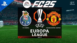 FC 25  Porto vs Manchester United  Europa League 2425  PS5 Full Match [upl. by Josephina688]