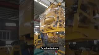 Two concrete mixer with winch Ready to ship to Ghana [upl. by Ayarahs]