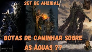 Guia Skyrim│Conseguindo botas de andar sobre a água Set completo de Ahzidal   DLC dragonborn [upl. by Aronle]