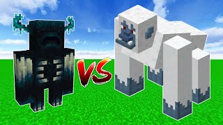 WARDEN vs YETI  Minecraft [upl. by Nathalie514]