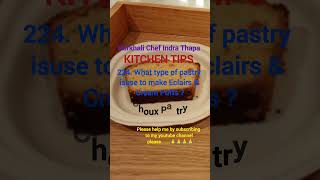 Choux Pastry kitchentips chefindrathapa nepalichef shortvideo shorts short shortsvideo funny [upl. by Ibba]