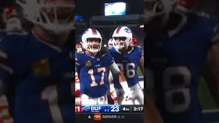 JOSH ALLEN GIVES THE CHIEFS THEIR FIRST LOST👀🔥shorts fyp viralvideo football nfl [upl. by Xirdnek471]