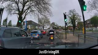 Driving from Hornsey to Barnet 10042024 Daytime 8x speed 4K [upl. by Haakon]