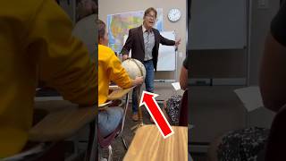 Teacher causes a scene on flat earth shorts [upl. by Kass]