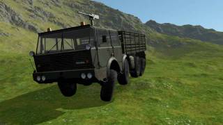 Tatra T813 Truck in Outerra [upl. by Ecirehs]