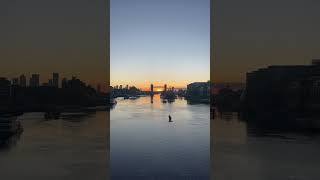 This is your sign to see the Tower Bridge today london sunrise autumn travel uk 2024 [upl. by Eladnor]