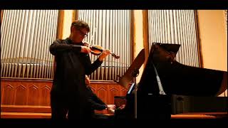 Roman simovic Andrey Gugnin Duo Rstrauss Violin Sonata [upl. by Tdnarb512]