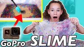 GIANT RAINBOW ORBEEZ SLIME Olivia Covered Our GoPro In One Gallon Of Orbeez Slime [upl. by Allicsirp]