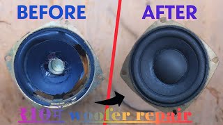 Woofer repair at homemade in simple easy steps  New idea 💡 [upl. by Harbour]