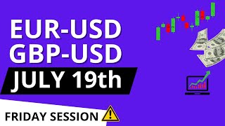 EURUSD and GBP USD Daily Analysis for July 19 2024 [upl. by Creigh]