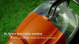 EasiGlide Plus 360V Electric Hover Lawnmower Features amp Benefits [upl. by Roderic]