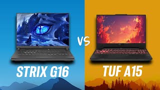 ROG Strix G16 vs Asus TUF A15  Which one is Better [upl. by Anom]