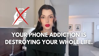 HOW TO OVERCOME YOUR PHONE ADDICTION  realizing the danger of it STOP doomscrolling amp start LIVING [upl. by Anillek]