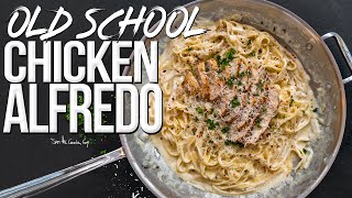 Old School Chicken Alfredo Recipe  SAM THE COOKING GUY 4K [upl. by Zobias]