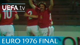 Czechoslovakia v West Germany 1976 UEFA European Championship final highlights [upl. by Jairia321]