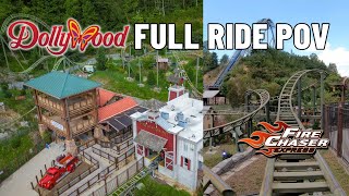 Dollywood Rides Firechaser Express Dollywood Roller Coaster Front Row POV On Ride HD [upl. by Odine]