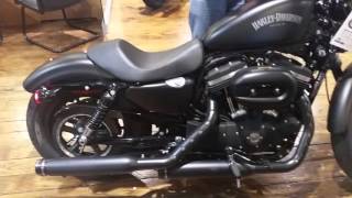 Harley Iron 883 Screamin Eagle Exhaust Pipes amp Caps [upl. by Dunson]