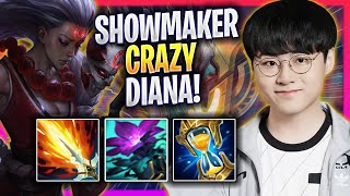 SHOWMAKER CRAZY GAME WITH DIANA  DK ShowMaker Plays Diana MID vs Ahri  Season 2024 [upl. by Hull]