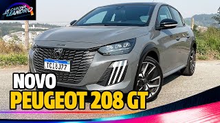 NOVO PEUGEOT 208 GT  ERRARAM NO PREÇO AVALIAÇÃO  CONSUMO REAL DE GASOLINA [upl. by Geraud638]