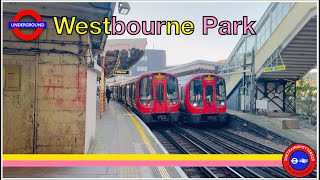 Train Observations at Westbourne Park Station  London Underground 16012024 [upl. by Kent]