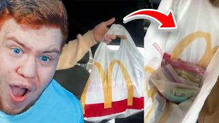 Man Finds 5000 Cash in McDonalds Order [upl. by Pietje119]