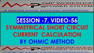 SYMMETRICAL 3 PHASE SHORT CIRCUIT CALCULATION BY OHMIC METHOD [upl. by Ecnaiva96]