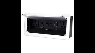 BOXNUBE Flip Top Cable Cubby Box with HDMI Audio LAN USB amp Power Ports [upl. by Ytsirk]