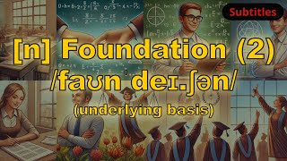 n Foundation meaning underlying basis with 5 examples [upl. by Danelle618]