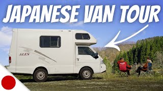 Japanese VAN TOUR Mini Camper RV and VANLIFE in Japan FAQ 2023 [upl. by Virgel]