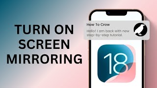 How To Turn On Screen Mirroring On iPhone iOS 18 [upl. by Cynthla]