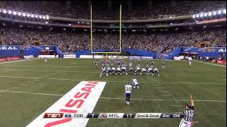 CFL EF Recap Toronto 27 Montreal 20  November 18 2012 [upl. by Nrobyalc]