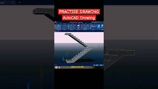 PRACTISE DRAWING  AutoCAD Drawing Tangga [upl. by Willey90]