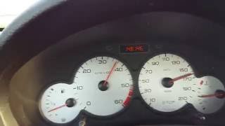 Peugeot 206 14 HDI acceleration 160 kmh [upl. by Yesmar]