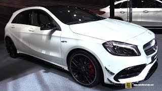 2016 Mercedes AMG A45 4Matic  Exterior and Interior Walkaround  2016 Geneva Motor Show [upl. by Skrap]