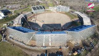 Aerial view of Nassau County International Cricket Stadium  T20 World Cup 2024 [upl. by Linden]