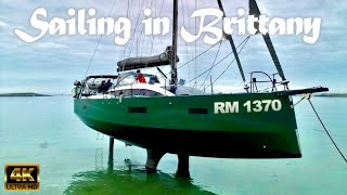 Sailboat RM  Sailing in Brittany – France 🇫🇷 4K video [upl. by Anirac795]