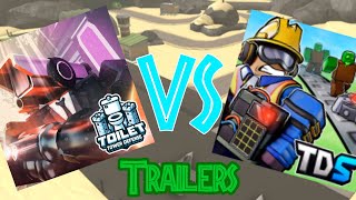 Toilet tower defense vs tds trailers [upl. by Nacim]