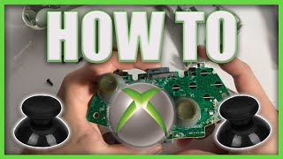 How To Replace Xbox 360 Controller Analog Thumb sticks  Joysticks 2024 [upl. by Gussie426]