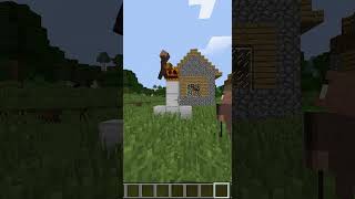 residents are dumb in minecraft shortvideo adoptme minecraft [upl. by Gil]