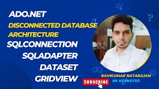 3 ASPNET Web App with ADO Disconnected Architecture Demo Visual Studio 2022  DataSet  GridView [upl. by Anauqes]